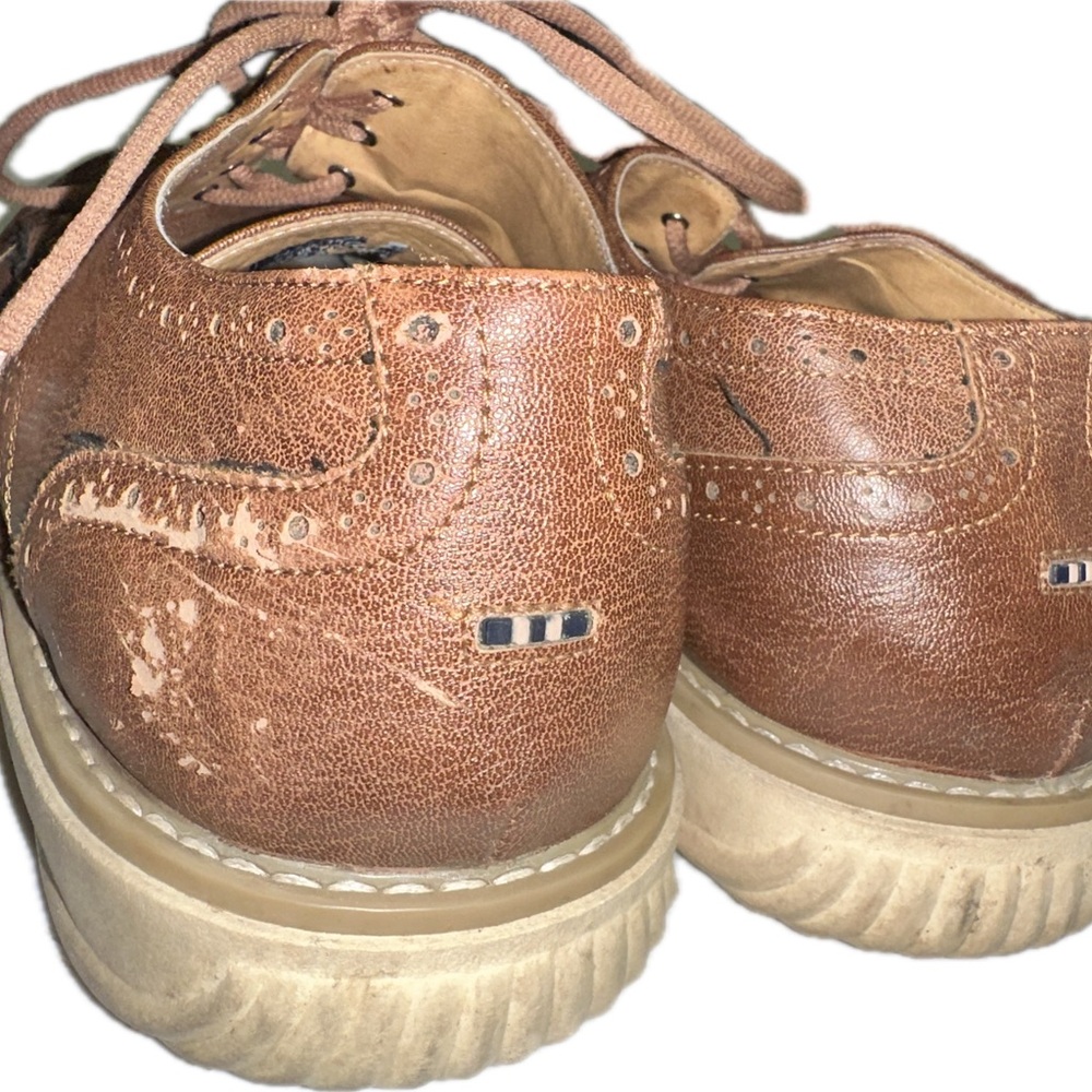 Nautica Men’s‎ Size 13 Brown Dress Shoes - Picture 3 of 7